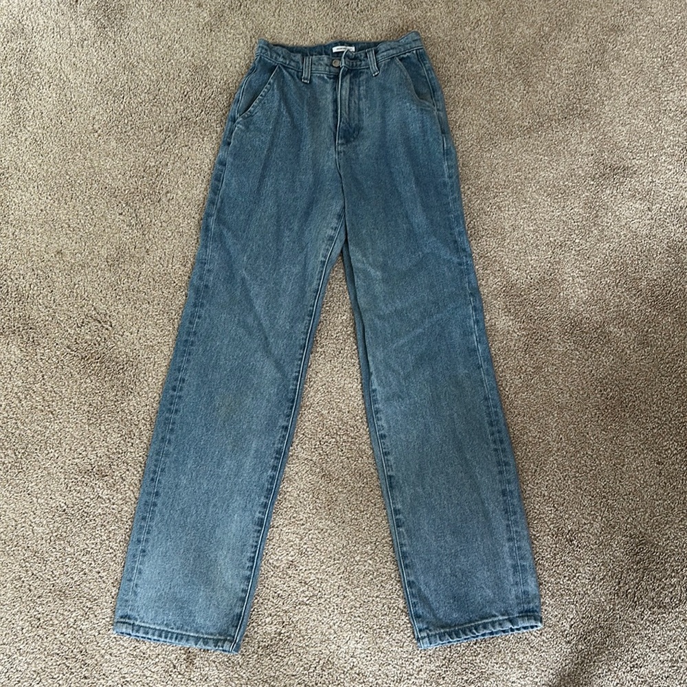 Weworewhat straight leg high waist jean